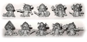 Chibi-mice  - 10 figures 25mm 