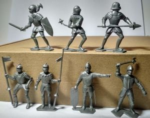 Toy soldiers Knights. Series II - 7 psc