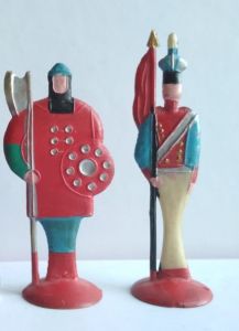 2 rare toy soldiers from the set "Glory to Russian weapons"