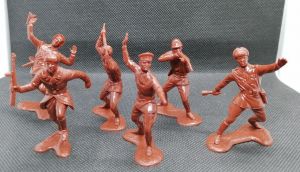 Toy soldiers WWII Soviet Infantry - 6 psc