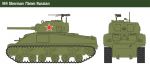 ITA15751 Танк Sherman 75мм