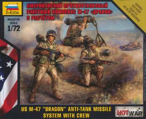 7415 US M-47 "Dragon" anti-tank missile system with crew