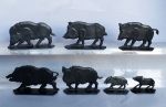 Wild Boars - a set of 7 psc