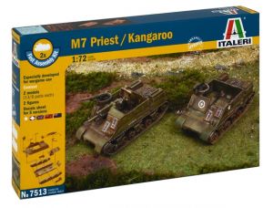 ITA7513 Американская САУ M7 Priest / Kangaroo (быстрая сборка) - 2 шт
