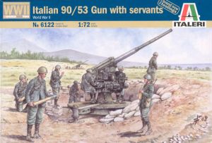 ITA6122 Італійська 90-мм зенітна гармата з обслугою