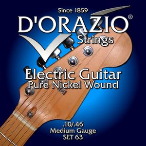 Струны для электрогитары D’ORAZIO SET-63